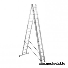 Лестница 3-х секц.PRO STARTUL ST9942-14  9м  3,56х3.76х9.49